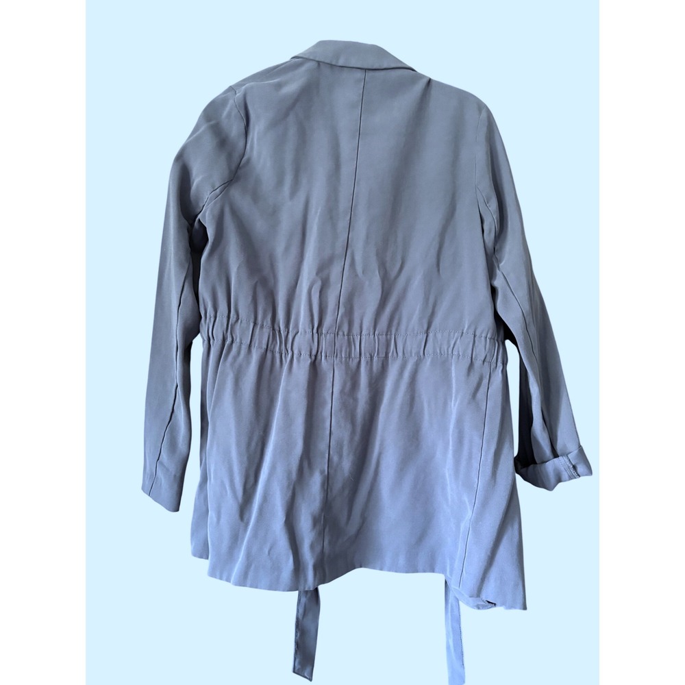 Primark Cares Blue Lightweight Blazer Jacket‎ Tie Waist Size 8 - Picture 3 of 6